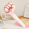 Pink fist-shaped plush toy stick for interactive family games and massage use - Rock (Fist) / 43cm