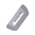 Gray silicone pet hair remover tool with ergonomic handle for clothes and upholstery cleaning - 1 Piece / Gray