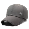Berretto da baseball grigio scuro traspirante con logo KT e visiera riflettente - Regolabile / grigio scuro