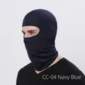 Navy blue cycling balaclava face mask with high elasticity for outdoor wind protection - Navy Blue