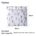 Extra large 60x60cm fine mesh laundry bag with green cactus print for bulky items - Extra Large Cactus (60*60cm)