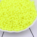 Vibrant yellow 4mm acrylic candy-colored round beads in a white bowl for DIY jewelry - 10g/Pack (4mm, Hole 1mm) / Neon Yellow