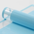 Waterproof light blue floral wrapping paper roll with high gloss finish and smooth texture - Pure Paper - Sky Blue