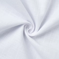 Close-up of premium white linen blend fabric texture with elegant spiral drape detail - S / Top And Bottom / White