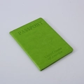 Green PU leather passport holder featuring embossed United States of America emblem - Light Green