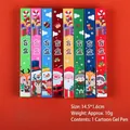 Christmas theme blind box gel pens with festive cartoon patterns in various colors - Christmas Mystery Box Pen 1pc