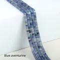 Blue Aventurine 2x4mm flat stone beads strand for DIY jewelry making accessories - 2x4mm Spacer Beads (Approx. 150 Beads/Strand) / Blue Aventurine