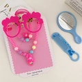 5# Mirror & Comb Set Dark Pink