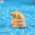 Miniature yellow seashell resin figurine for micro landscapes and aquarium decor - Conch No. 9