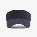 Dark blue adjustable open top sun visor hat with premium cotton twill texture - Adjustable / Navy Blue (23H026)