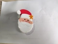Simpatica molletta per capelli a forma di Babbo Natale rossa e bianca con stelle - Molletta per capelli Babbo Natale carino-6.7cm