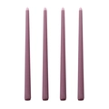 Juego de cuatro elegantes velas cónicas moradas para decoración de bodas y banquetes - Púrpura Gris Oscuro