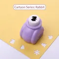 Creative lavender rabbit paper puncher for DIY scrapbooking and handmade stationery - Cartoon Series: Rabbit