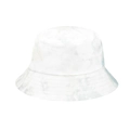 Close-up of light blue tie-dye bucket hat with detailed stitching on high-quality fabric - M(56-58cm) / Light Blue White Gradient Tie-Dye (Double-Sided 06)
