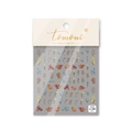 Pegatinas 5D para uñas Tomoni ultrafinas con diseños de flores retro vintage - Estilo Floral Retro (to702) / Pegatina de Uñas Autoadhesiva Ultrafina
