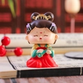 Traditional Chinese style resin figurine doll stand in elegant Tang dynasty attire - 1056-4B Ruyi
