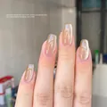Ice tea ceramic cat eye nail polish Y-22 with a glossy amber gemstone effect finish - Ice Tea Ceramic Cat Eye