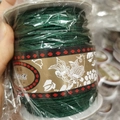 Dark green braided cord for jewelry making on large spool for DIY bracelets - 1.0MM A-Line Large Roll / Dark Green