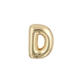 Minimalist gold balloon letter D charm pendant for retro DIY watch strap bracelets - Letter D / Gold