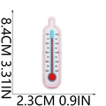 Detailed thermometer embroidered patch with colorful stitching and size measurements - No.22 Thermometer