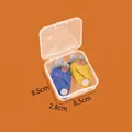 8.5x2.8cm square clear plastic jewelry organizer box with blue and yellow fruit charms - 8.5*8.5*2.8cm
