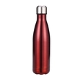 Red 304 stainless steel sports water bottle with a sleek insulated cola bottle design - 500ml / Red