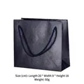 Sacchetto regalo blu scuro per collana con trama intrecciata da 20x8x18cm - Borsa in Carta / Blu scuro