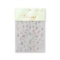 Holographic crystal diamond nail stickers with Chinese crane and cloud patterns - Chinese Style Holographic Crane Cloud (to3530)