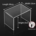 U-shaped clear acrylic storage shelf, 30x15x15cm size with 5mm thick load-bearing panel - 30x15x15cm (5mm)