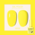 GAIRRIY bright yellow gel polish G025 soak-off UV LED nail lacquer 7.5ml bottle and color swatch - Yellow (025)