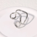 Silver Streamlined Double Layer Style (JR437-S7)