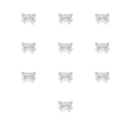 Detailed view of ten silver butterfly-shaped metal earring backs for DIY jewelry making - 8# Butterfly (10Pcs)