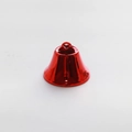 Glossy red 38mm thickened metal bell ornament with vibrant finish for Christmas decor - 38mm Thin / Red