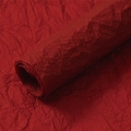 Deep red crepe paper roll with natural wrinkled texture for DIY Christmas floral gift wrap - Xuenai Paper Lava 5 Sheets