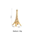 Medium size 15cm golden metal Eiffel Tower model architecture decor weighing 50g - Gold - 15CM Tower