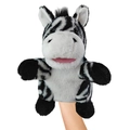 Marionetta a mano in peluche di zebra per storie di bambini, morbido giocattolo per spettacolo. - Zebra / 25cm