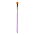 Tongue-shaped concealer brush with orange bristles and light purple handle for makeup - Concealer Brush Purple/Silver