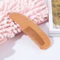 Minimalist wooden hair comb set on soft fabric for baby scalp massage and grooming - Beech Wood Flat Comb (13.5*4cm)