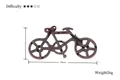 Vintage Bronze Metall Fahrrad Puzzle mit 90mm Länge und Fünf-Sterne Schwierigkeitsgrad - Kleines Fahrrad