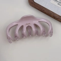 French style light pink octopus hair claw clip with golden Barrette La France text - Pink
