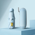 Mini sky blue 5-fold capsule sun umbrella with UPF50+ protection and matching case - Sky Blue (with Storage Bag)