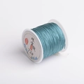 72# cyan blue jewelry cord spool for DIY handmade Chinese knot weaving - Teal / A-Line/30 Meters
