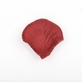 Single deep red artificial silk rose petal with realistic vein textures for wedding decor - Dark Red