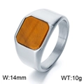 US 7 / Estilo Ámbar (KR110137-MZOZ) / Plateado