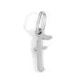 Gothic style letter f pendant charm in silver stainless steel for DIY jewelry - Letter F / Steel