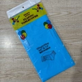 Blue heavy duty plastic tablecloth 137x183cm in individual retail packaging for parties - 54x72 Inch / Sky Blue
