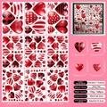 Valentine heart window clings set of 9 sheets with 168 pieces for home decoration - Valentine Static Sticker Q14