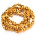 Close-up of natural yellow shell gravel beads strand for DIY jewelry making accessories - 8*5mm (Approx. 220 Pcs) / Yellow Coral Chips
