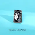 Minimalist enamel whale astronaut pin featuring space theme floating in glass bottle - Astronaut in Jar