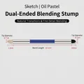 Double-ended blending stump for sketching and oil pastels with 12.1cm barrel length - S / Blue